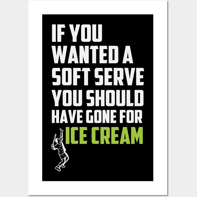 If You Wanted a Soft Serve Tennis Funny Tennis Lover Quote Gift Idea / Christmas Gifts Colored Wall Art by First look